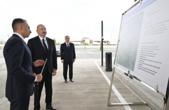 Prezident İlham Əliyev “BakuBus” MMC-nin Gəncə Avtoparkının açılışında iştirak edib - FOTO
