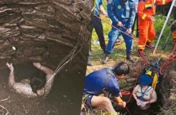İlanlarla dolu quyuya düşdü - 54 saat sonra xilas olundu