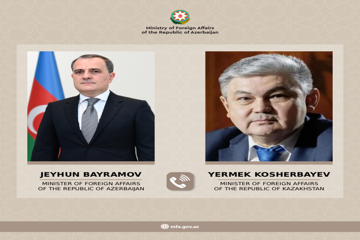 Ceyhun Bayramovla Qazaxıstanın yeni XİN rəhbəri arasında telefon danışığı olub