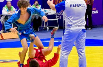 Azərbaycan III MDB Oyunlarında ilk qızıl medalını qazanıb
