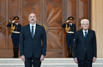 İtaliya Prezidenti Sercio Mattarellanın Bakıda rəsmi qarşılanma mərasimi olub - FOTO - YENİLƏNİB