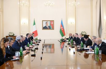 İlham Əliyevin Sercio Mattarella ilə geniş tərkibdə görüşü olub - FOTO - YENİLƏNİB