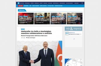 İtaliya mediası Prezident Sercio Mattarellanın Azərbaycana rəsmi səfərindən yazır