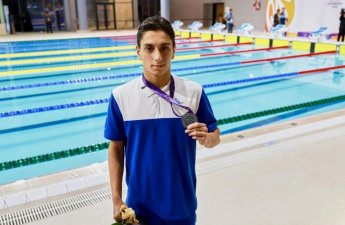 Azərbaycan üzgüçüsü III MDB Oyunlarında gümüş medal qazandı