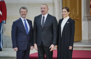 Azərbaycan Prezidenti İlham Əliyev Kopenhagendə ziyafətdə iştirak edib - FOTO
