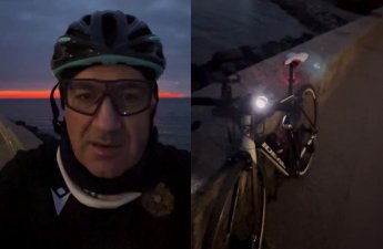Paşinyan Kopenhagendə sübh günəşini velosiped sürməklə qarşıladı...-FOTO