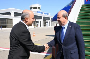Ersin Tatar Azərbaycana səfərə gəldi - FOTO