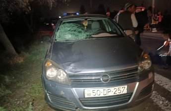 Tovuzda yol qəzası baş verib - Piyada hadisə yerində ölüb - FOTO