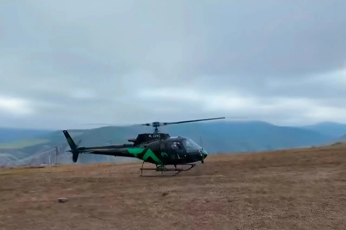 Azərbaycanda helikopterlərlə qızıl axtarışının GÖRÜNTÜLƏRİ - VİDEO