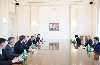 İlham Əliyev Xorvatiya parlamentinin nümayəndə heyətini qəbul etdi - FOTO
