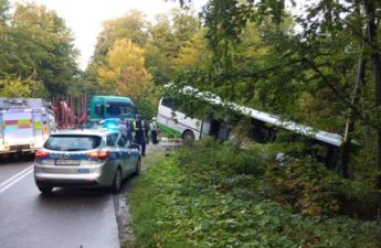 В Польше автобус со школьниками столкнулся с грузовиком, есть раненые