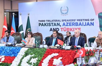 İslamabadda Azərbaycan-Pakistan-Türkiyə parlament sədrlərinin üçüncü üçtərəfli görüşü keçirilir - FOTO