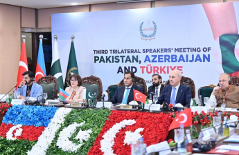 Azərbaycan-Pakistan-Türkiyə parlament sədrlərinin üçtərəfli görüşü olub