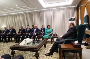 Milli Məclisin sədri Pakistan Prezidenti ilə görüşüb - FOTO