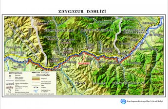 Zəngəzur dəhlizinin xəritəsi hazırlanıb