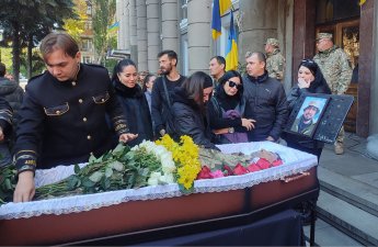 Ukraynada həlak olan azərbaycanlı hərbçi dəfn edildi - VİDEO