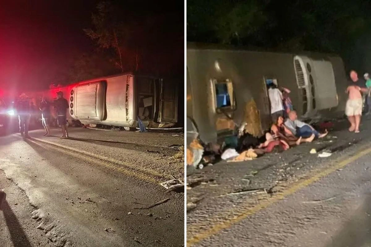 Braziliyada sərnişin avtobusu qəzaya uğradı: 17 ölü - FOTO/VİDEO
