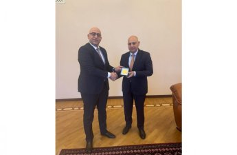 Fələstinin Azərbaycandakı səfiri Samir Şərifovla görüşüb