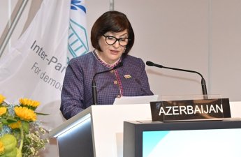 Sahibə Qafarova Parlamentlərarası İttifaqın 151-ci Assambleyasında çıxış etdi - FOTO