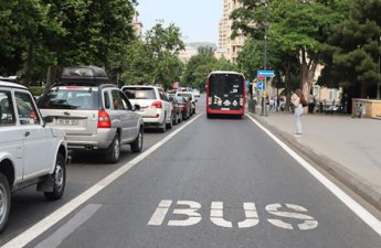 Tbilisi prospekti və Masazır dairəsində avtobus zolaqları genişləndirildi