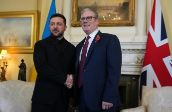 Ukrayna və Britaniya liderləri görüşüb