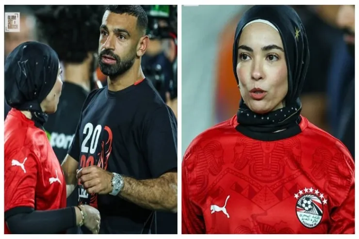 Məhəmməd Salahın həyat yoldaşı stadionda: Nadir hallarda rast gəlinən görüntü