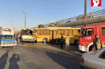 İranda iki avtobus toqquşdu: 30-a yaxın yaralanan var - FOTO
