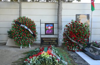 İtkin şəhid Mübariz Şahmurov dəfn olunub - FOTO