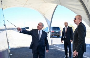Prezident Cəbrayılda avtomobil yolunun açılışında – FOTOLAR