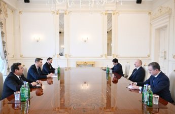 Prezident İlham Əliyev Rumıniya Parlamenti Senatının sədrini qəbul edib - FOTO