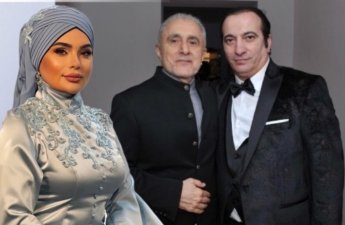 Fərqanə Qasımova 19 il əvvəl atası və qudası ilə - FOTO