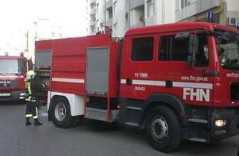 В Сумгайыте произошёл пожар в жилом здании