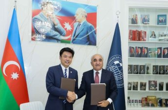 UNEC və Pekin Xarici Dillər Universiteti əməkdaşlığa başlayır - FOTOLAR