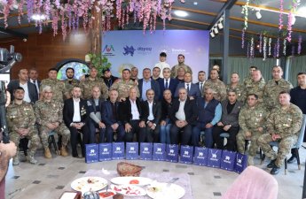 8 Noyabr Zəfər Bayramı ilə əlaqədar olaraq müharibə əlil və veteranlarına ziyafət verilib