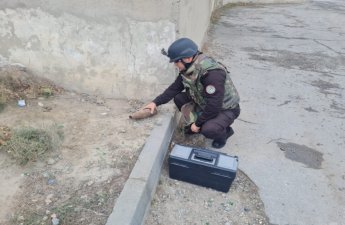 Sumqayıtda top mərmisi tapıldı - VİDEO