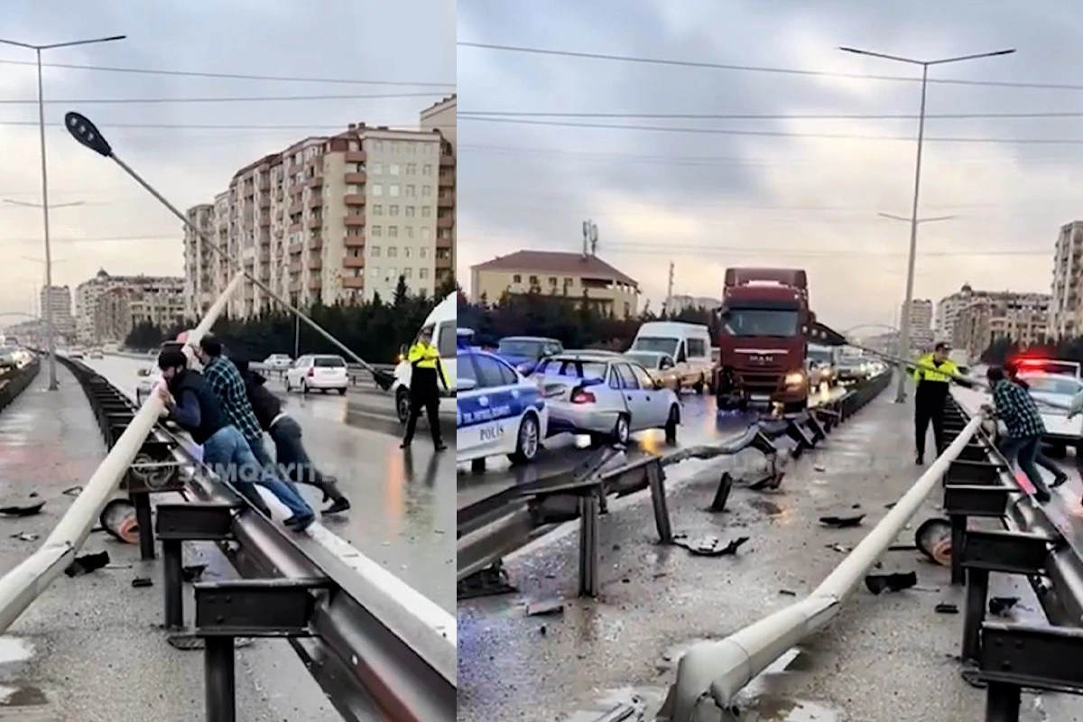 Bakı-Sumqayıt yolunda ağır QƏZA - VİDEO