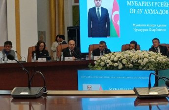 Ədliyyə nazirinin müavini Tacikistanda Hüququn Aliliyi üzrə Milli Forumda iştirak edib - FOTO