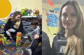 Ancelina Coli Ukraynanın Xerson şəhərinə səfər edib - FOTO