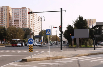 Daha bir yerdə hərəkət intensivliyi və piyada təhükəsizliyi artırılıb