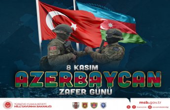 Türkiyə Milli Müdafiə Nazirliyi Azərbaycanın Zəfər Gününü təbrik edib