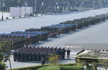 Высокопоставленные военные чиновники ряда стран присутствовали на военном параде в Баку