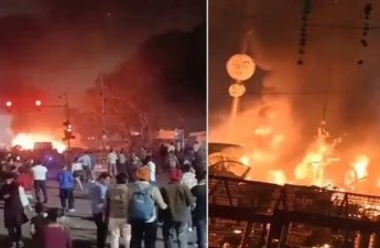 Hindistandakı dəhşətli partlayışın GÖRÜNTÜLƏRİ - VİDEO