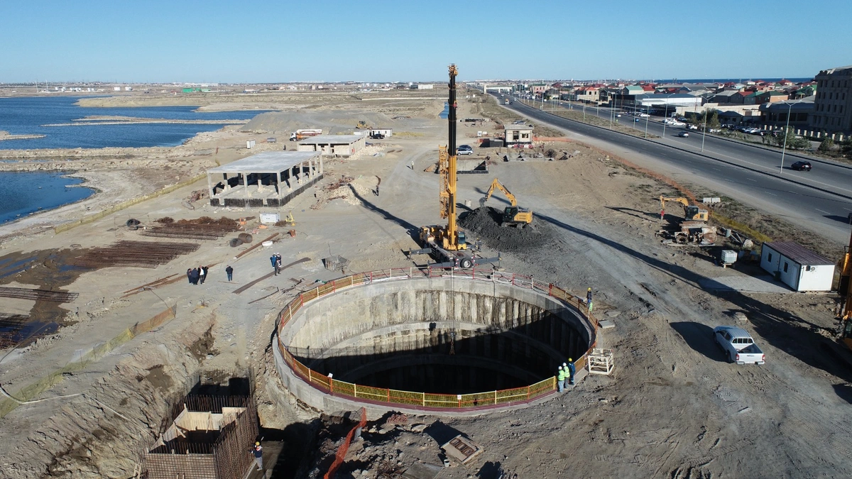Zığ-Hövsan kanalizasiya kollektoru tikilir - VİDEO