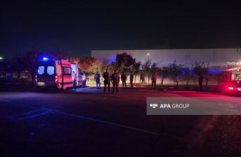 В Нахчыване горит АЗС