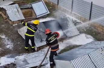 Şəmkirdə yanacaqdoldurma məntəqəsində yanğın olub - VİDEO