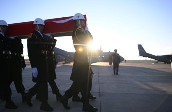 Türkiyə şəhidləri ilə vidalaşdı