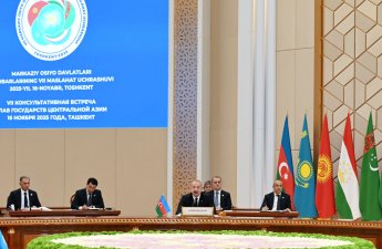 İlham Əliyev Mərkəzi Asiya Dövlət Başçılarının 7-ci Məşvərət Görüşünün iclasında çıxış edib - FOTO - YENİLƏNİB