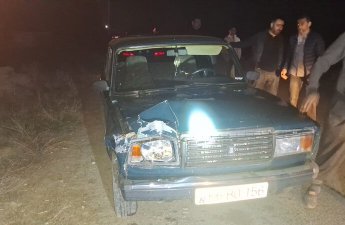 Yevlaxda avtomobil mini traktorla toqquşdu, xəsarət alanlar var