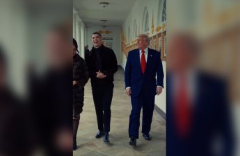 Tramp Ağ Evdə Ronaldonu qəbul etdi - VİDEO