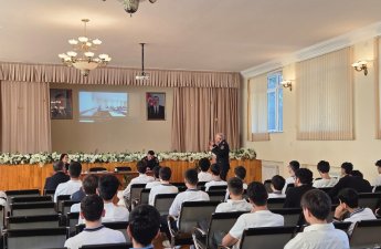 Polis Akademiyası təbliğat-təşviqat tədbirlərini davam etdirir - FOTOLAR